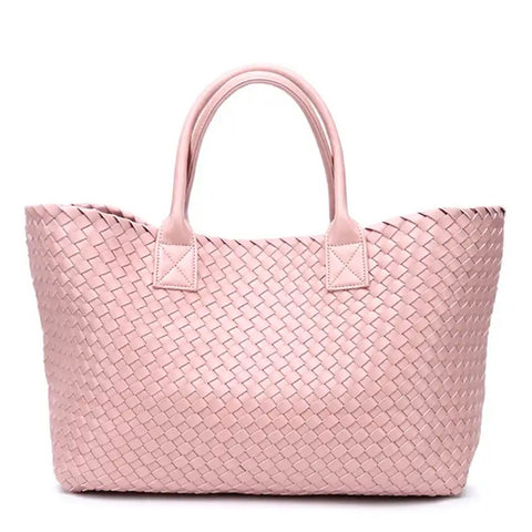 ELIZA Woven Tote Baby Pink