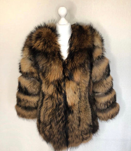 CAMILLE Raccoon Fur Coat