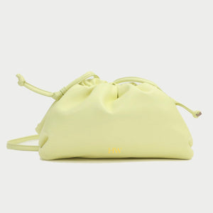 DARCEY Leather Clutch Limoncello