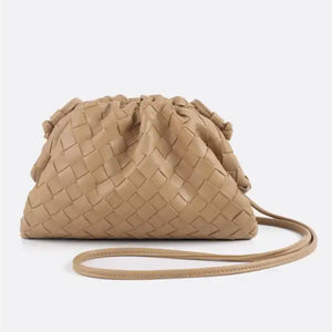 Woven DARCEY Clutch Nude