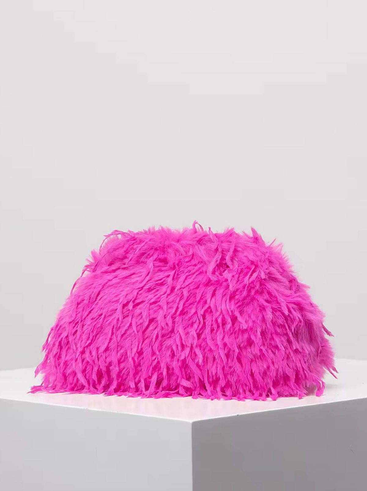 Feather DARCEY Clutch Hot Pink