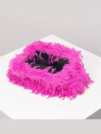 Feather DARCEY Clutch Hot Pink