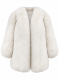 FREYA Fox Fur Coat White
