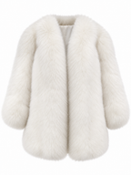 FREYA Fox Fur Coat White