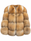 POPPY Fox Fur Coat Natural