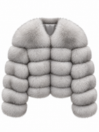 EMILY Cropped Fox Fur Coat - All Colours