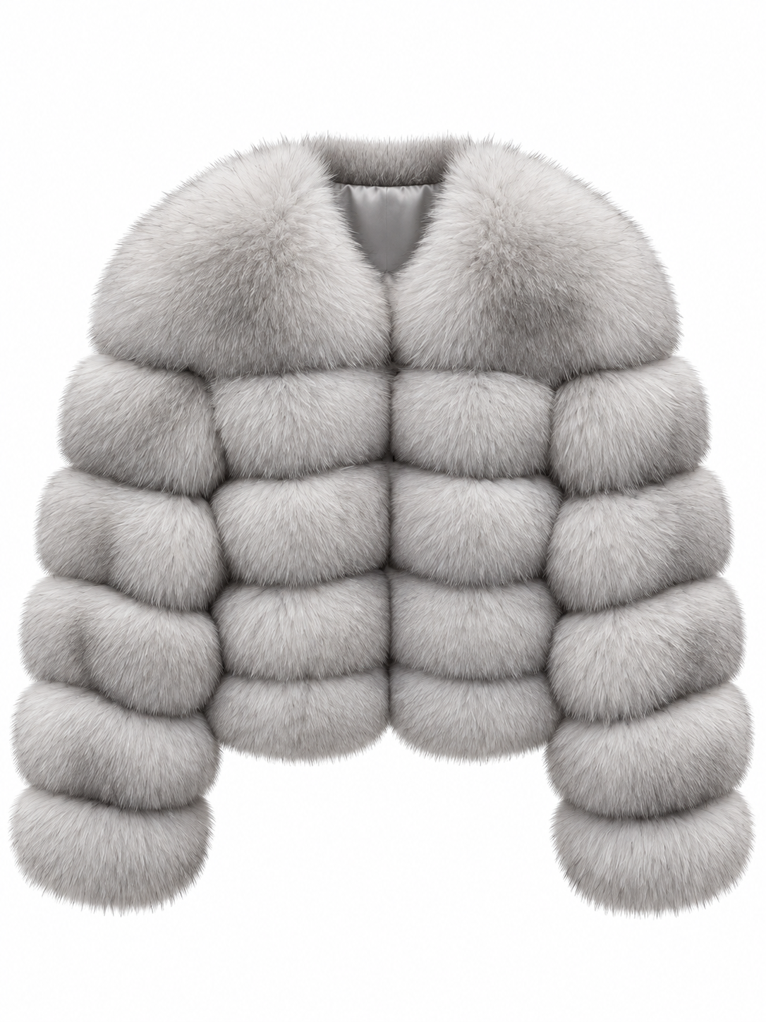 EMILY Cropped Fox Fur Coat - All Colours