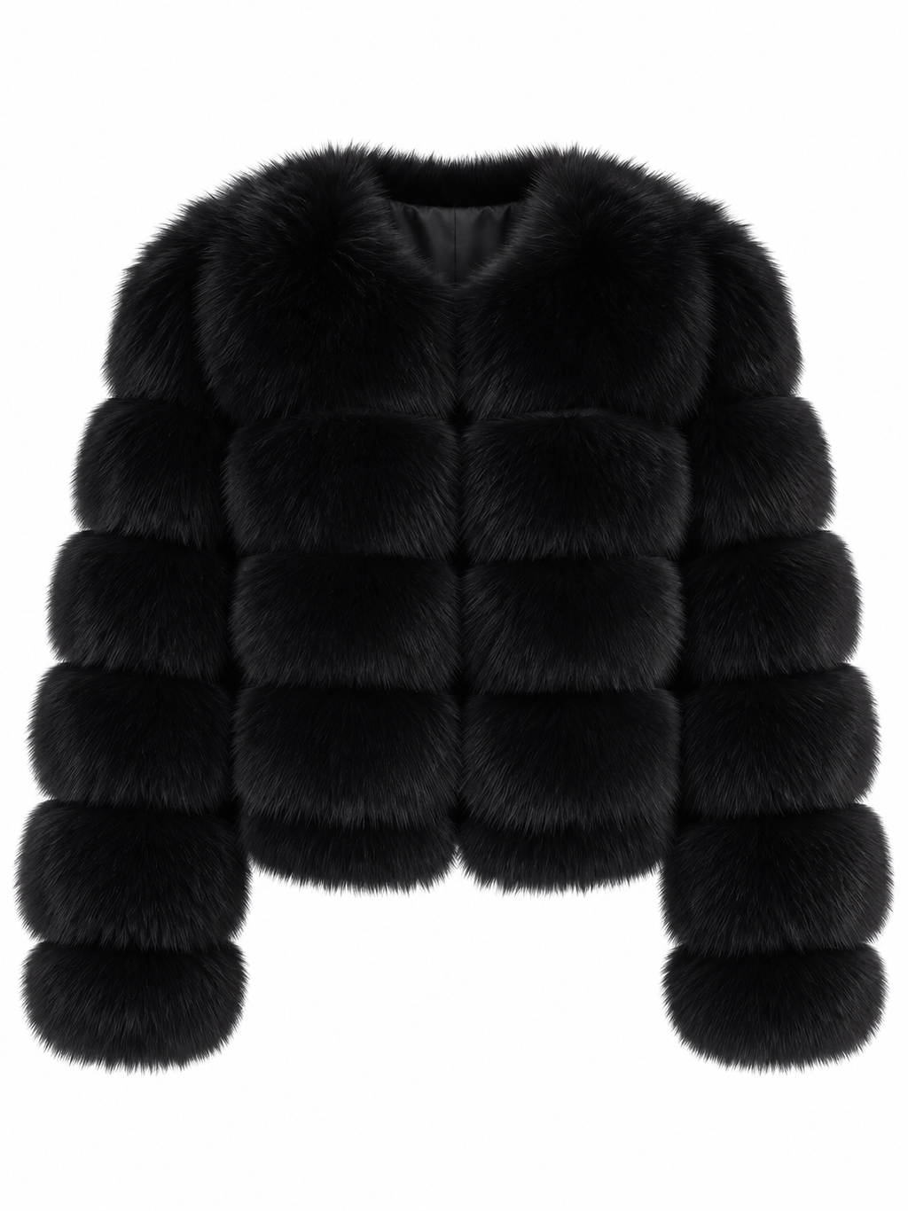 EMILY Cropped Fox Fur Coat - All Colours