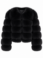 EMILY Cropped Fox Fur Coat - All Colours