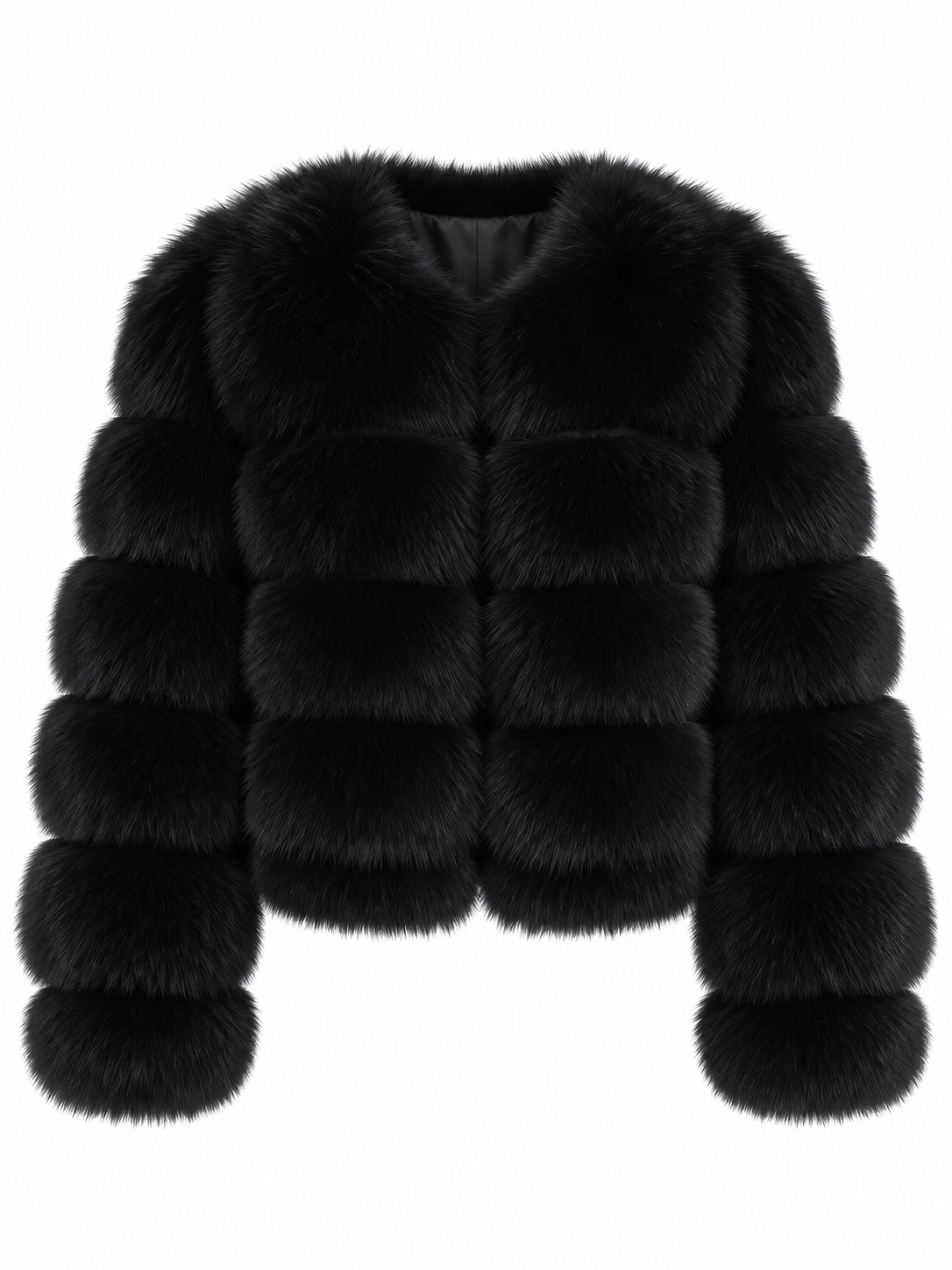 EMILY Cropped Fox Fur Coat - All Colours
