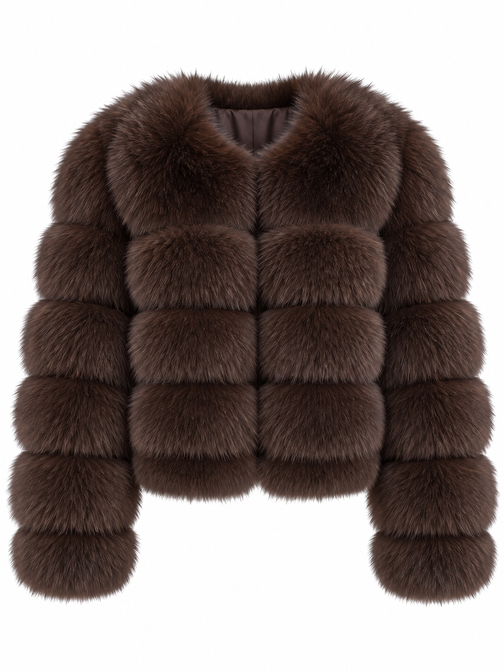 EMILY Cropped Fox Fur Coat - All Colours