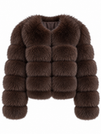 EMILY Cropped Fox Fur Coat - All Colours