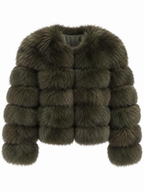 EMILY Cropped Fox Fur Coat - All Colours
