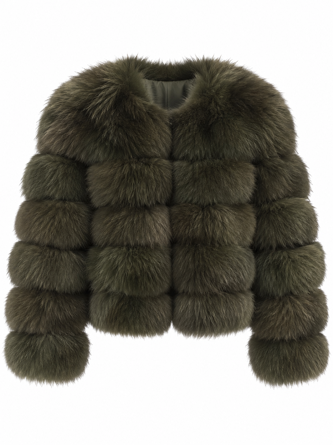 EMILY Cropped Fox Fur Coat - All Colours