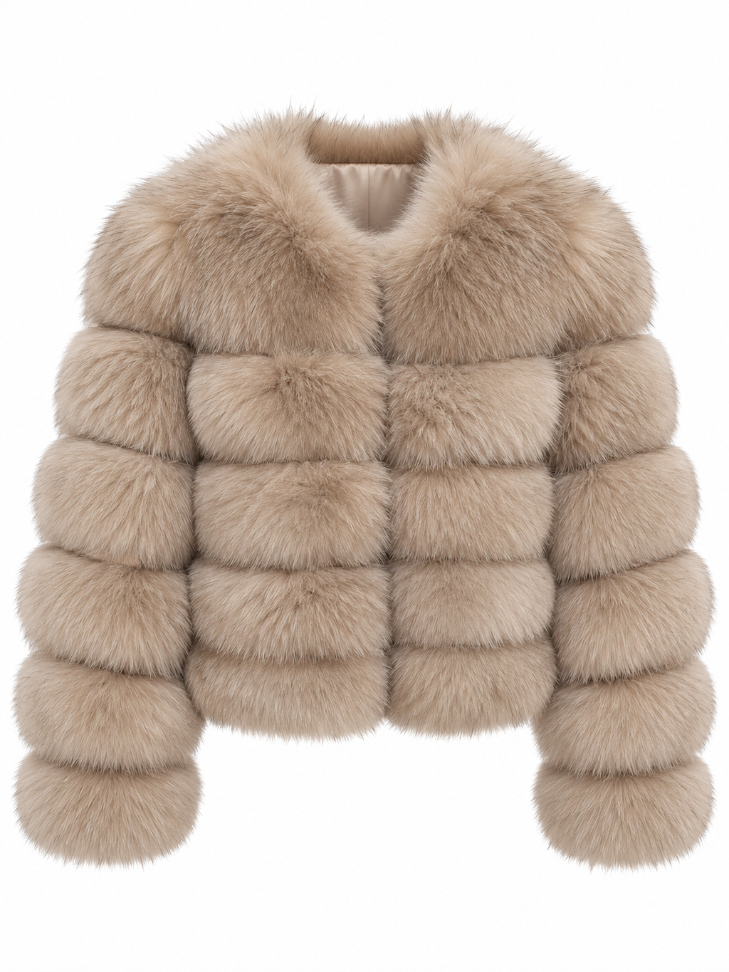 EMILY Cropped Fox Fur Coat - All Colours
