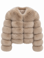 EMILY Cropped Fox Fur Coat - All Colours