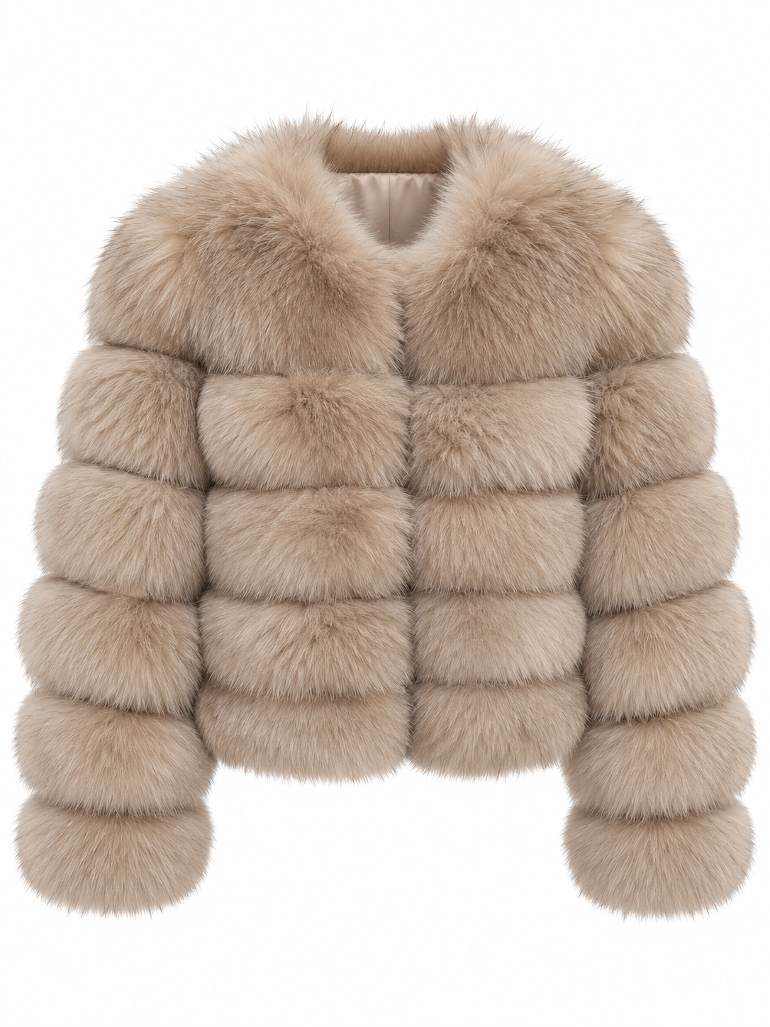 EMILY Cropped Fox Fur Coat - All Colours