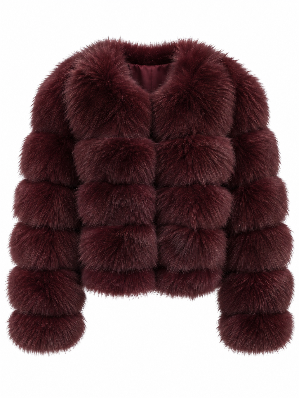 EMILY Cropped Fox Fur Coat - All Colours