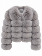 EMILY Cropped Fox Fur Coat - All Colours