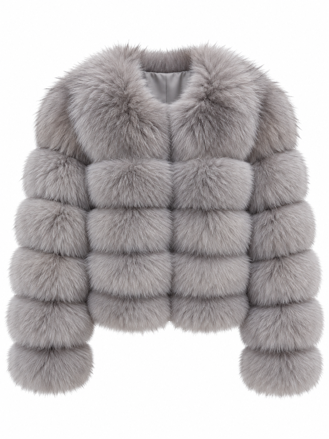 EMILY Cropped Fox Fur Coat - All Colours