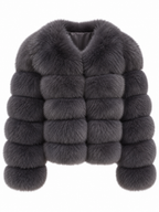 EMILY Cropped Fox Fur Coat - All Colours