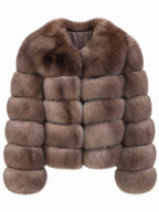 EMILY Cropped Fox Fur Coat - All Colours
