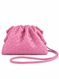 Woven DARCEY Clutch Pink