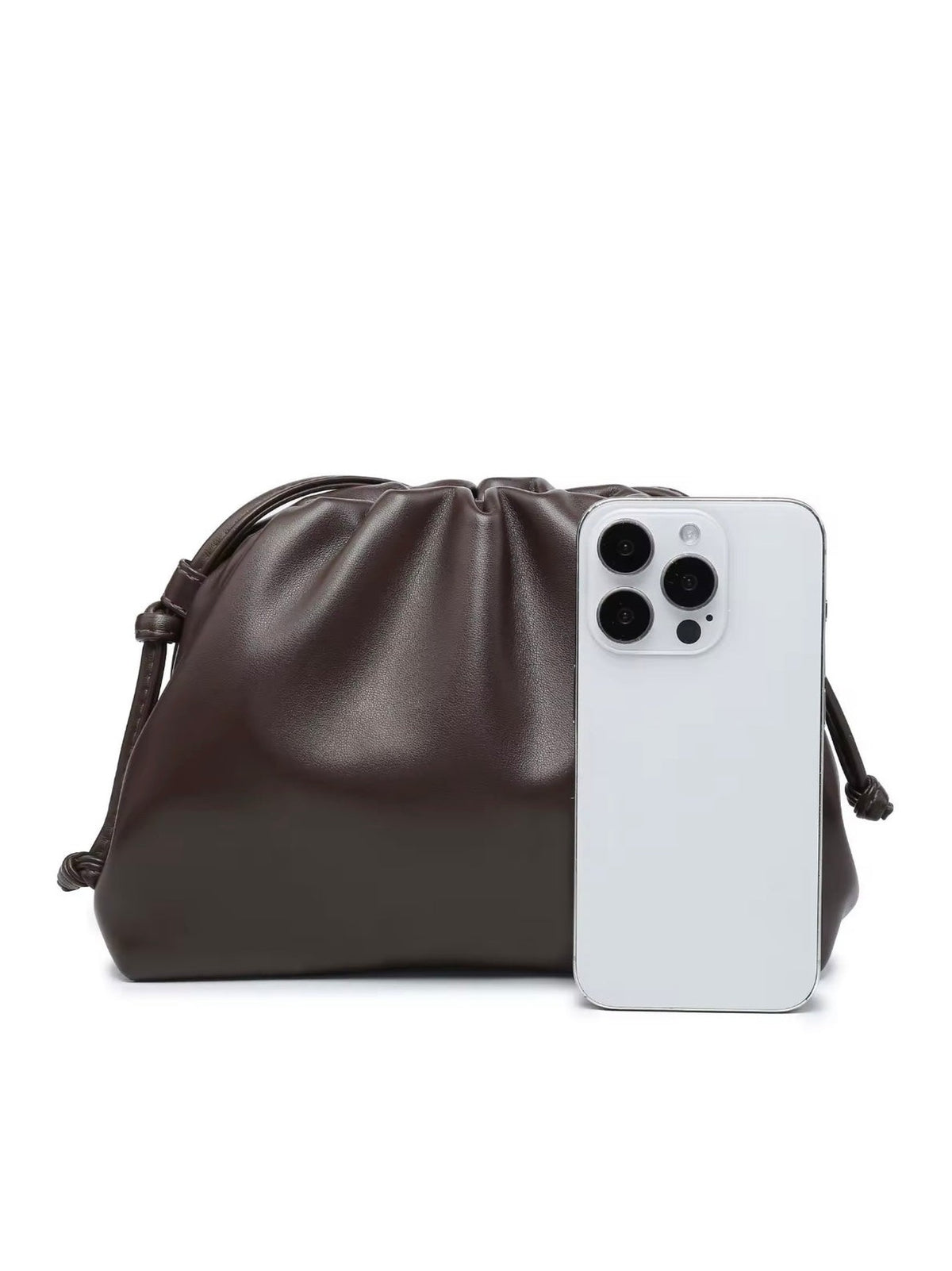 DARCEY Clutch Chocolate Brown