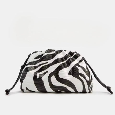 DARCEY Clutch in Zebra