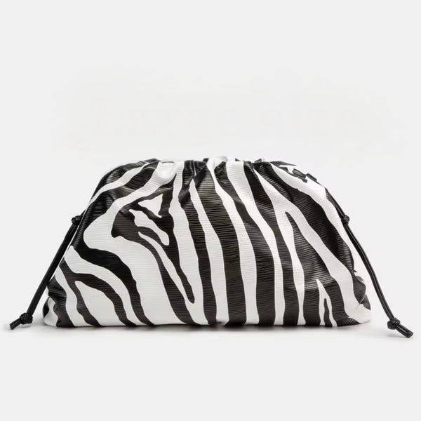 DARCEY Clutch in Zebra