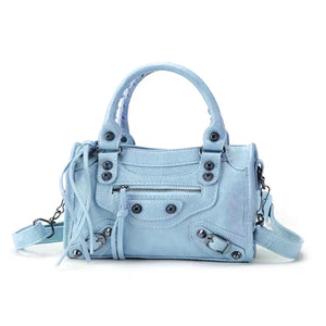 JO Bag Gunmetal Hardware Baby Blue