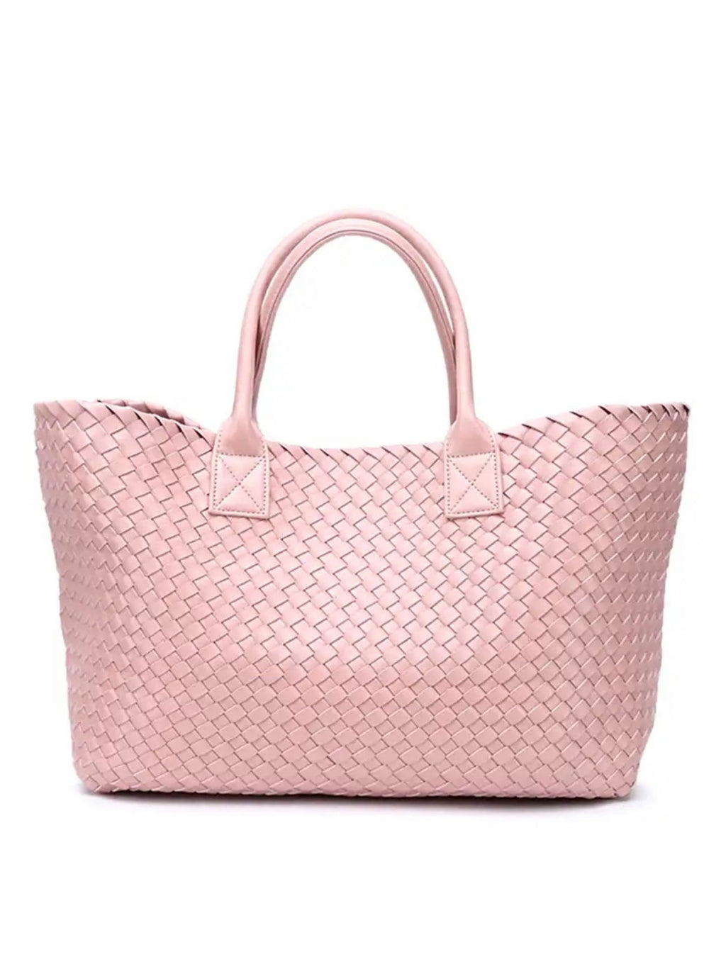 ELIZA Woven Tote - Baby Pink