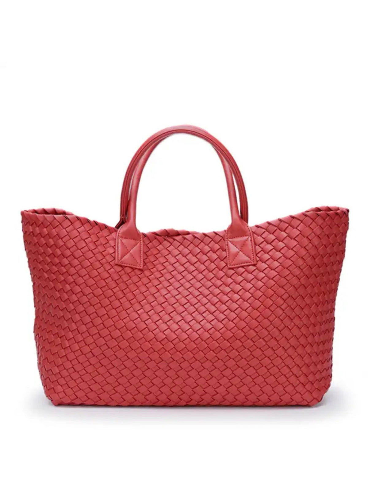 ELIZA Woven Tote - Red