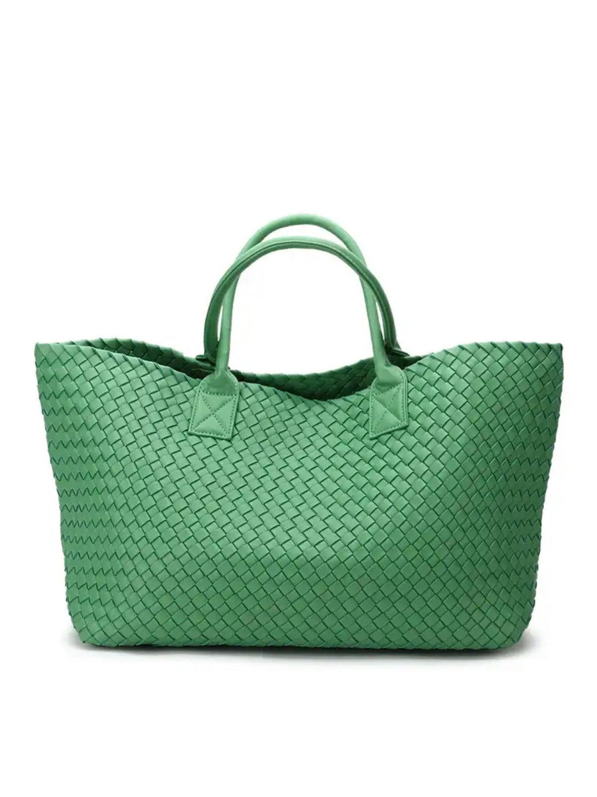 ELIZA Woven Tote - Green