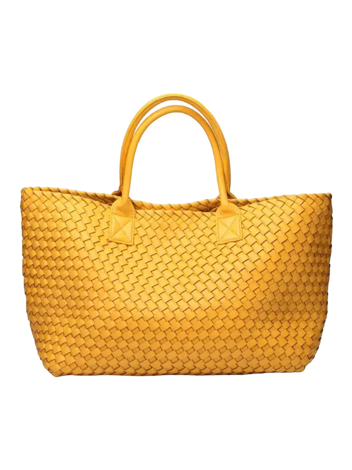 ELIZA Woven Tote - Yellow