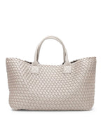 ELIZA Woven Tote - Off-White
