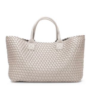 ELIZA Woven Tote Off-White