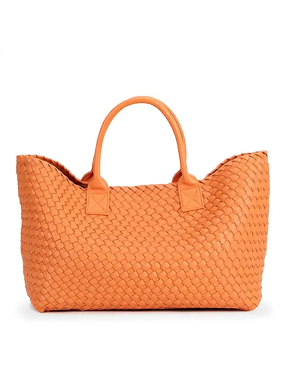 ELIZA Woven Tote - Orange