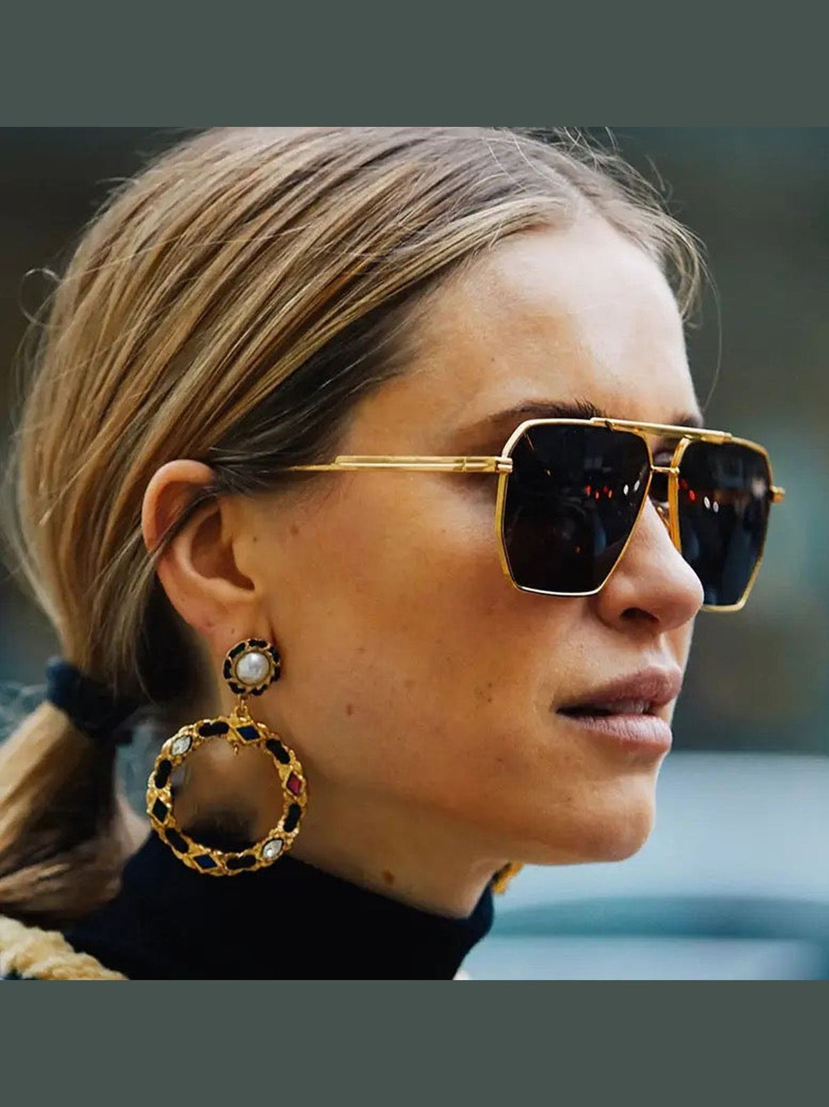 FRIDA Sunglasses Gold/Black