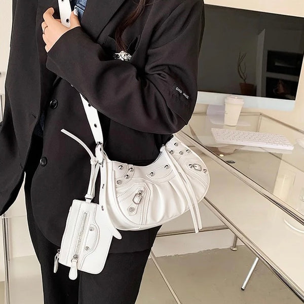 JO Shoulder Bag White