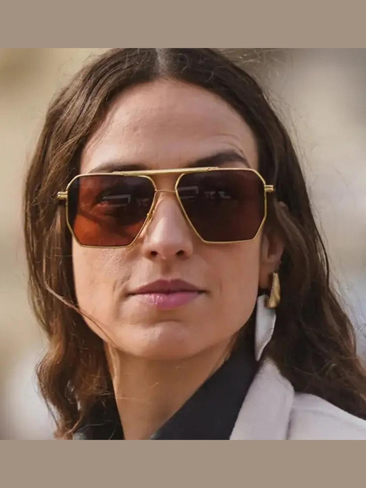 FRIDA Sunglasses Gold/Caramel
