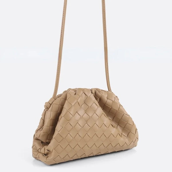 Woven DARCEY Clutch Nude