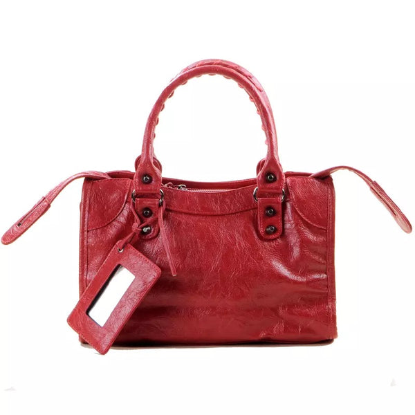 JO Bag Gunmetal Hardware Red