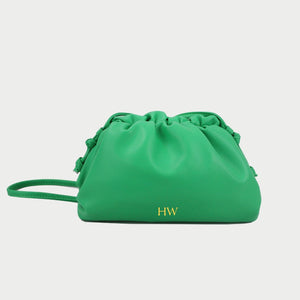 DARCEY Leather Clutch Jade