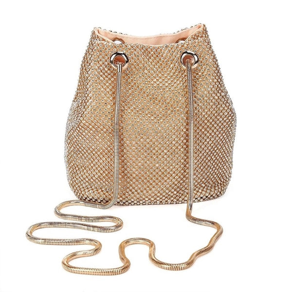 SIENNA Sparkle Bucket Bag Gold