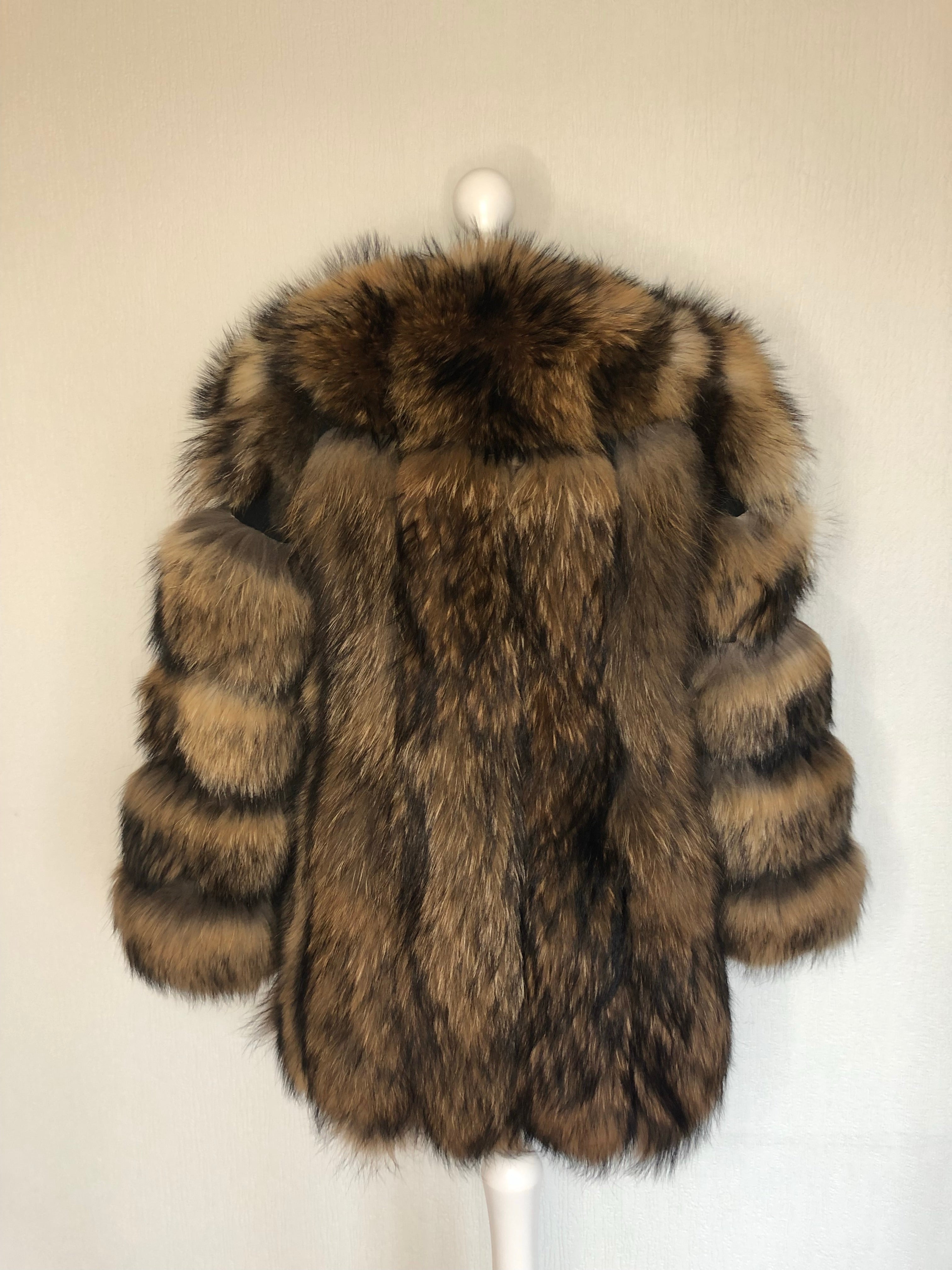 Racoon fur coat price hotsell