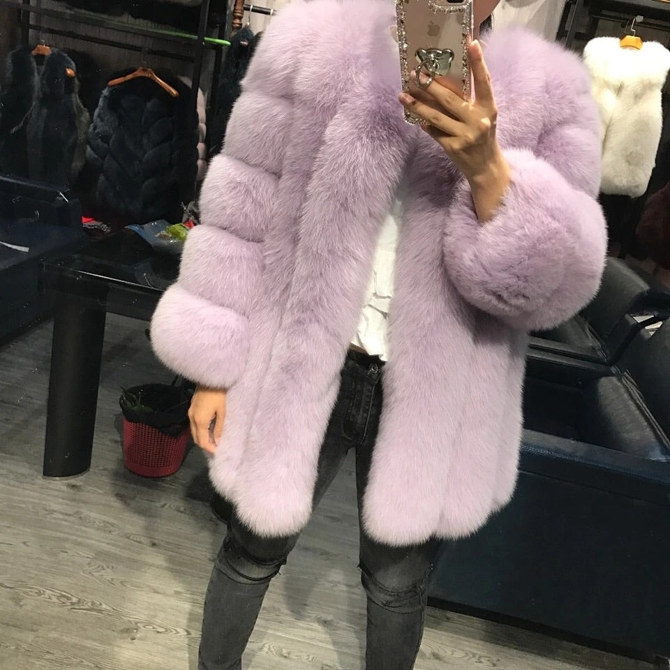 RUBY Fox Fur Coat All Colours diMODA