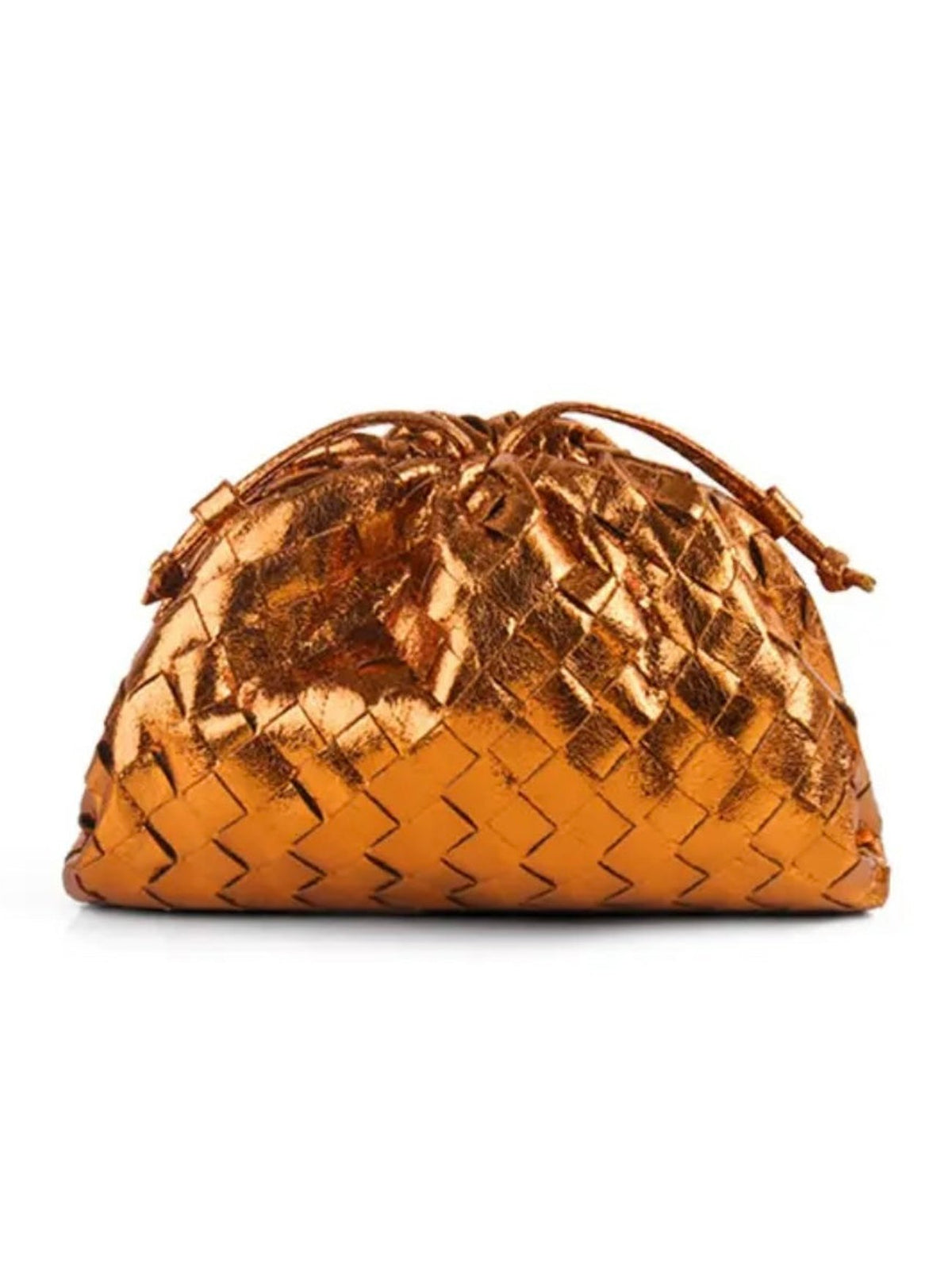 Woven DARCEY Clutch Metallic Copper